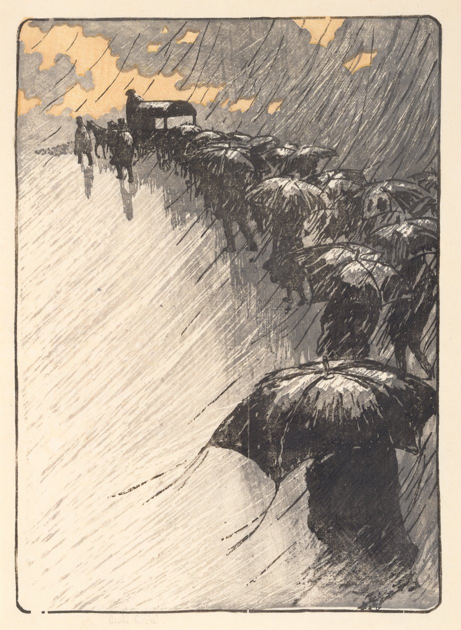 La sepoltura a Trestraou da Henri Rivière