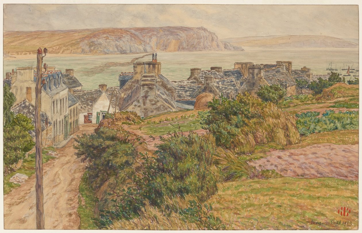 Il villaggio e la baia di Morgat da Henri Rivière