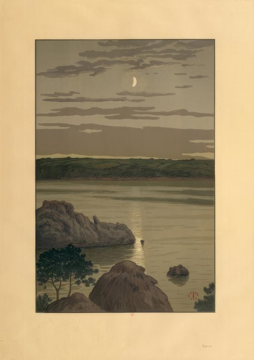 Chiaro di luna a Landmelus da Henri Rivière