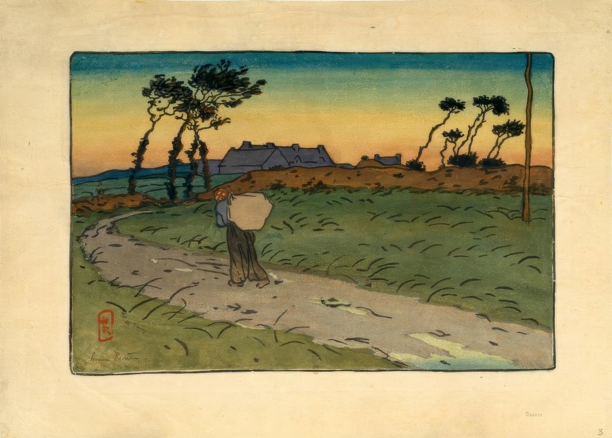 Fattoria di la Garde-Guérin (Saint-Briac) da Henri Rivière