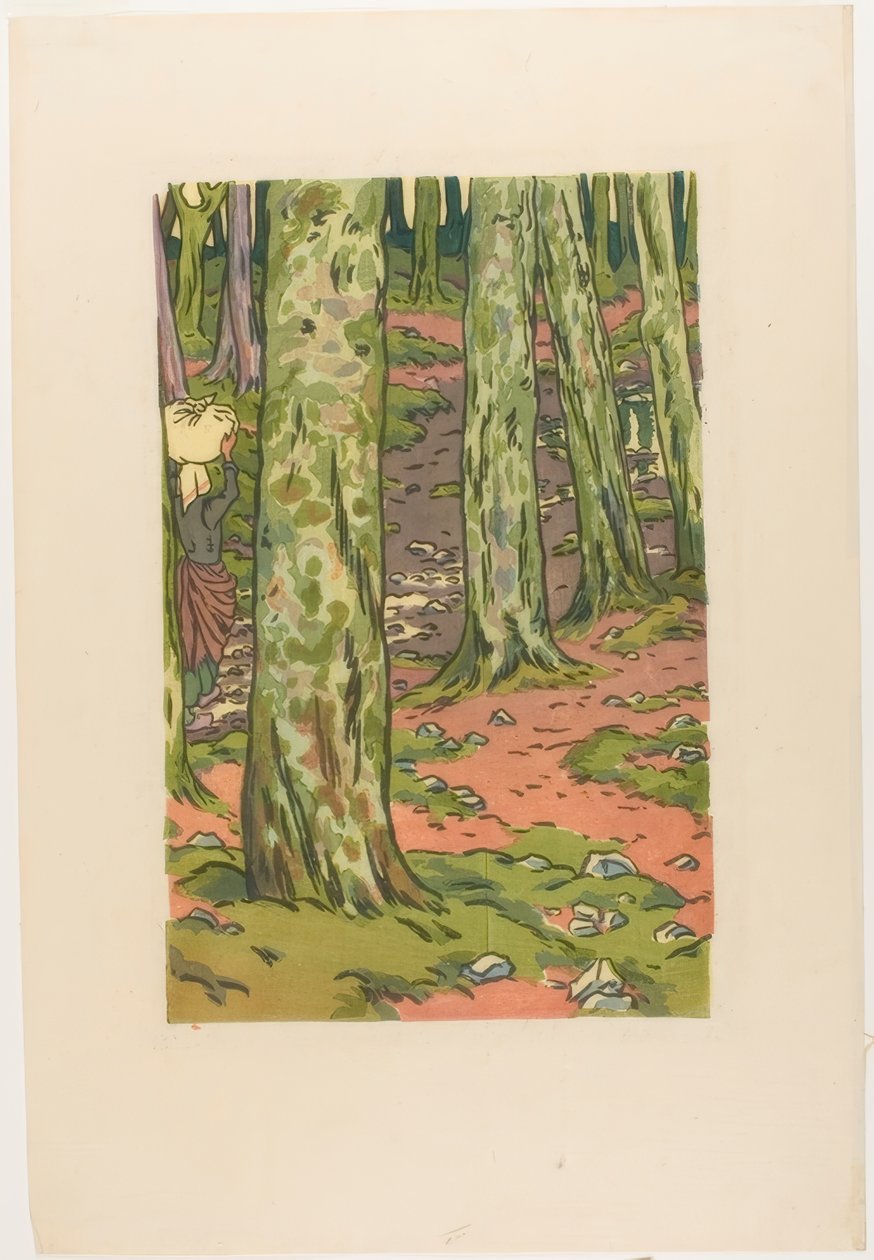 Lavatoio nel bosco a Loguivy da Henri Rivière