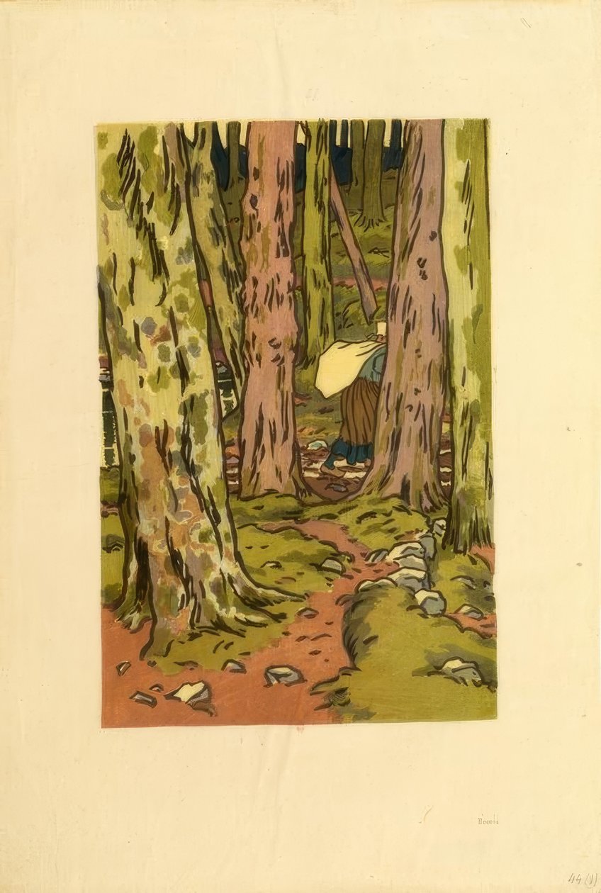 Lavatoio nel bosco a Loguivy da Henri Rivière
