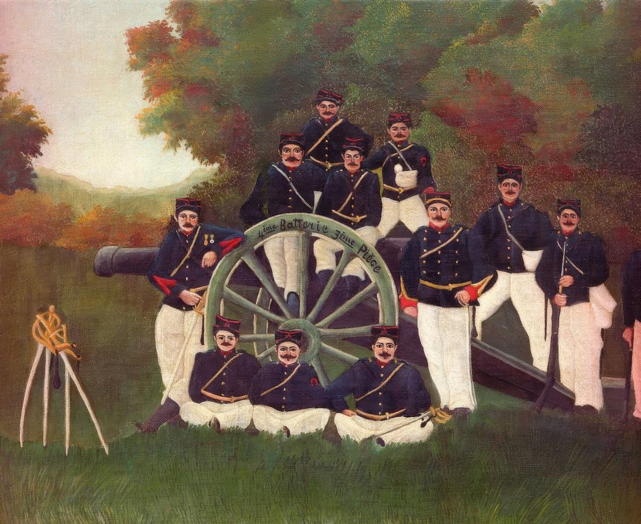 Gli artiglieri da Henri Rousseau