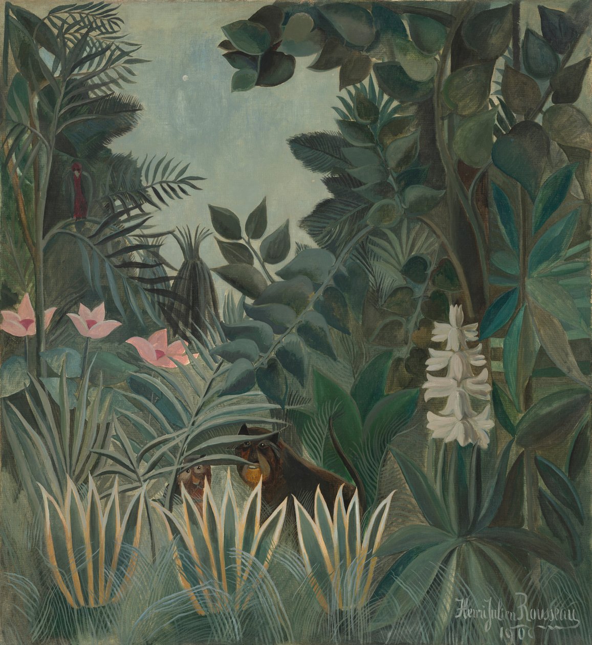 La giungla equatoriale da Henri Rousseau