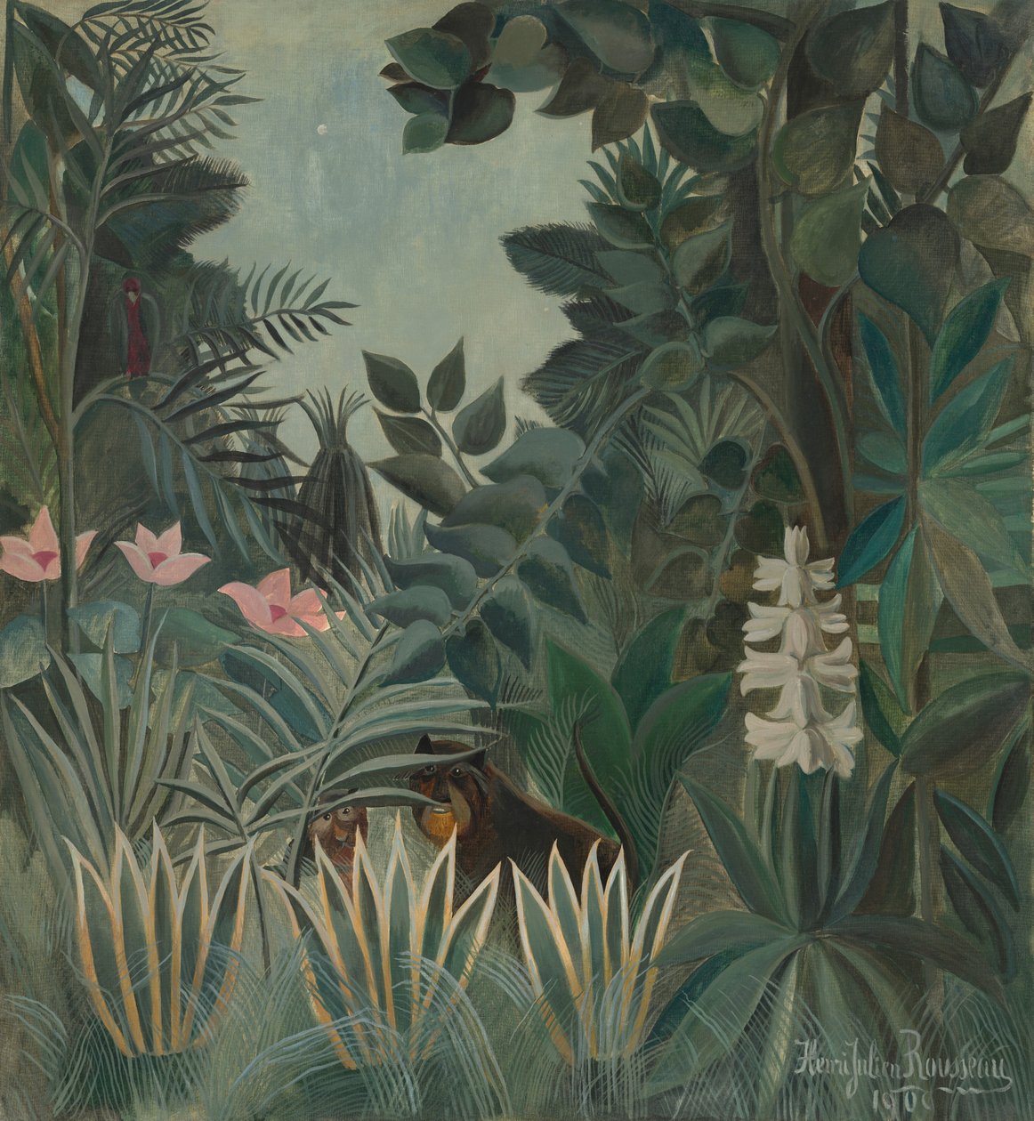 La giungla equatoriale da Henri Rousseau