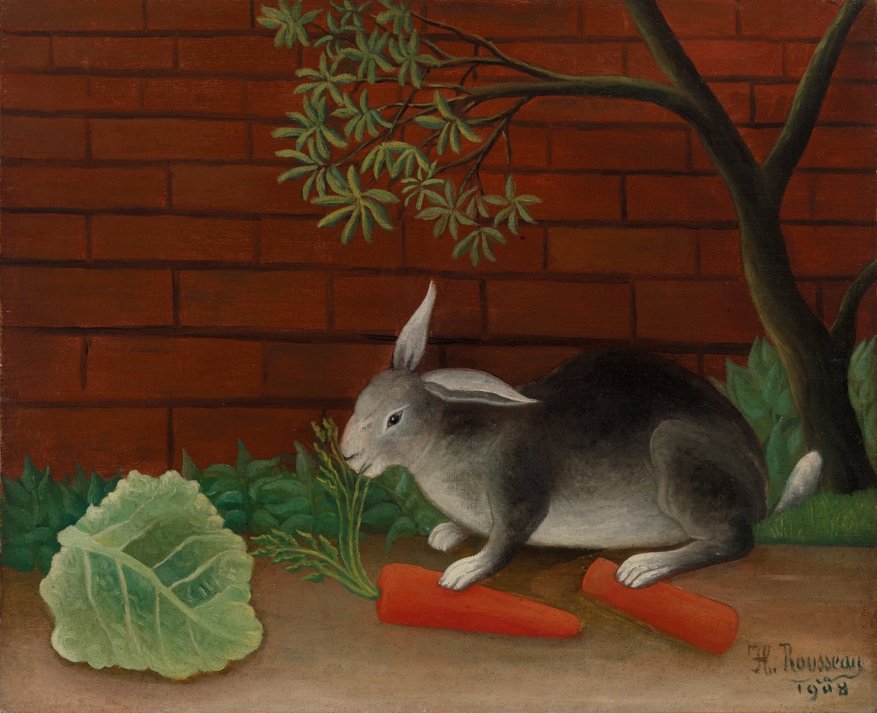 Il pasto del coniglio da Henri Rousseau