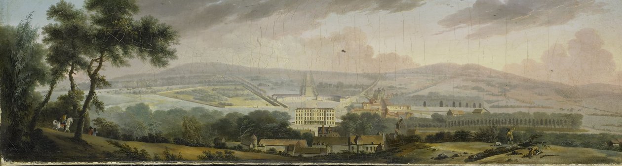 Vista del retro di un palazzo da Henri Sallembier