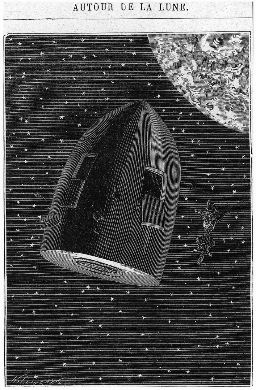 Partenza per la Luna, illustrazione da 