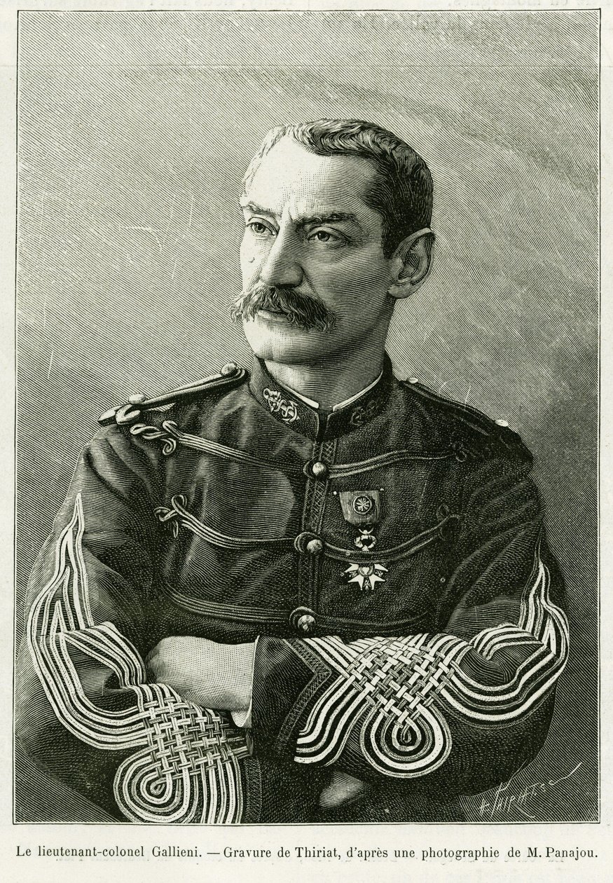 Tenente Colonnello Joseph Gallieni (1849-1916) da Henri Thiriat