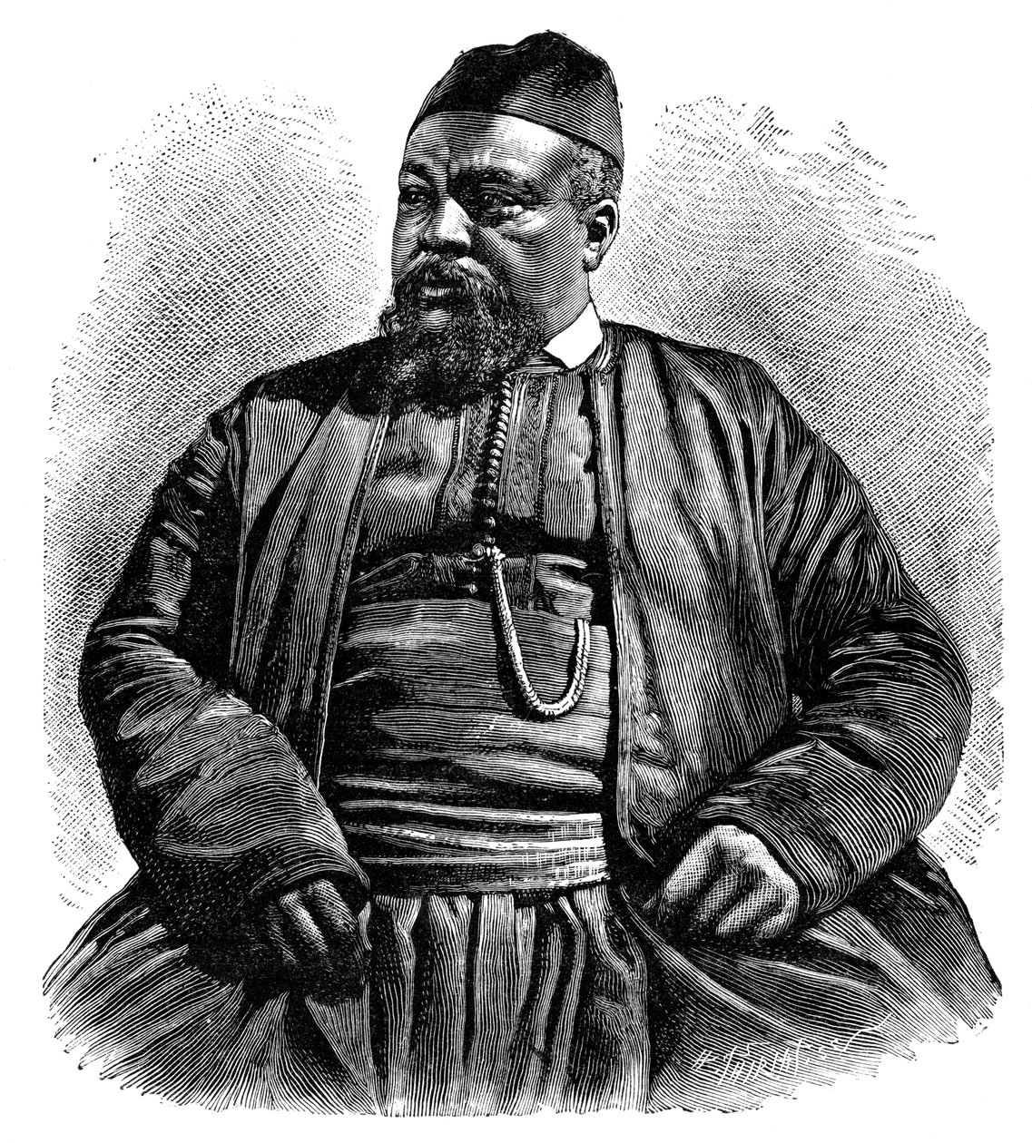 Mulai Tayeb, lo sceriffo di Wezzan, Nord Africa, 1895 da Henri Thiriat