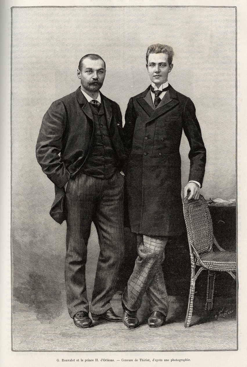 Ritratti degli esploratori Gabriel Bonvalot e Principe Henri d