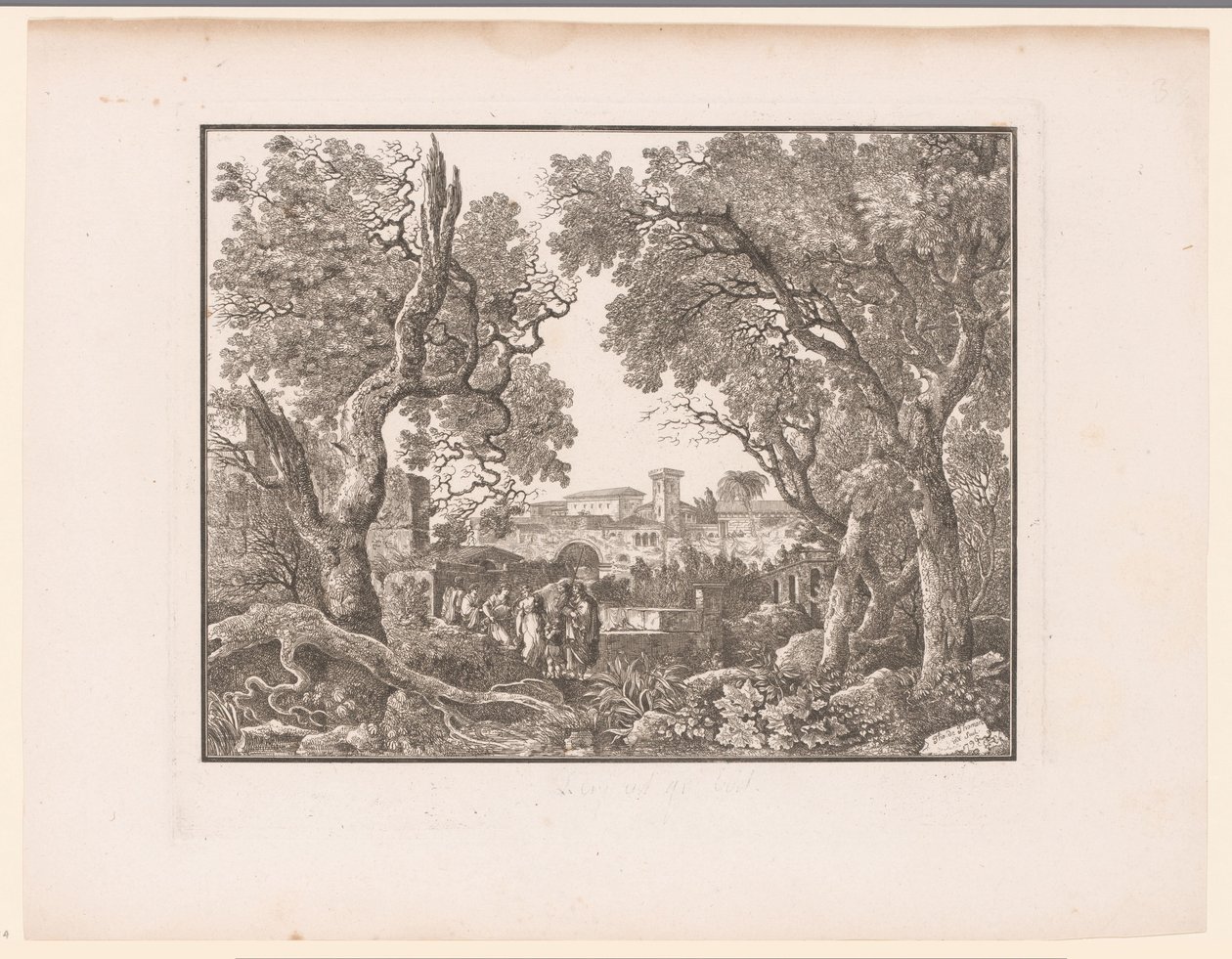 Paesaggio con una città sullo sfondo da Henri Thomann