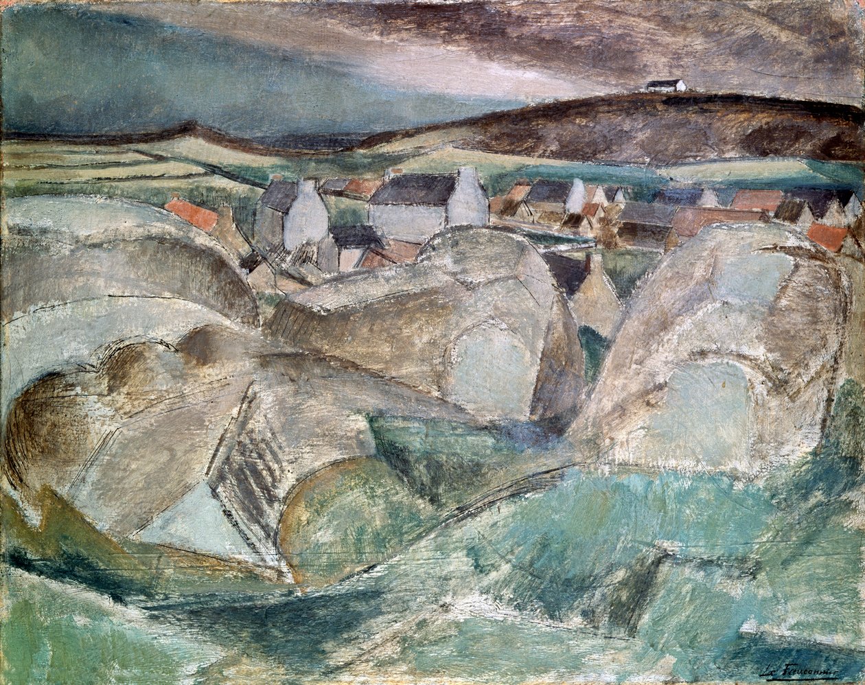 Villaggio tra le rocce, c1910 da Henri Victor Gabriel Le Fauconnier