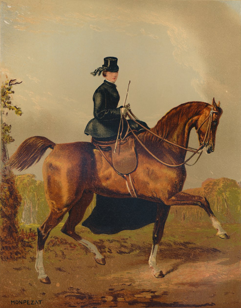 Il cavallo di una signora - Proprietà del defunto conte di Pembroke, c. 1840, c. 1879 da Henri d