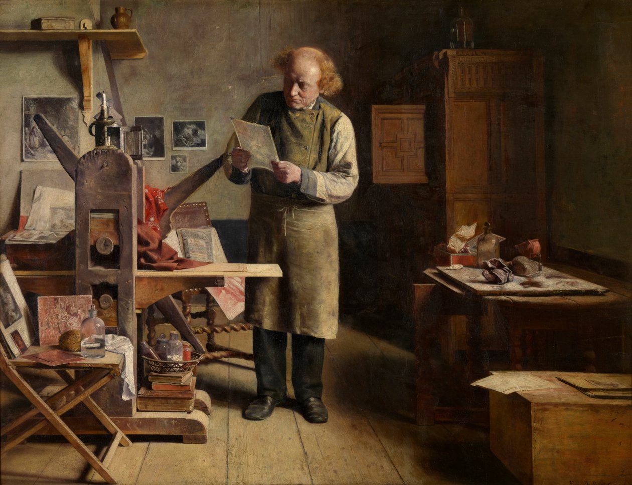 Il tipografo da Henri de Braekeleer