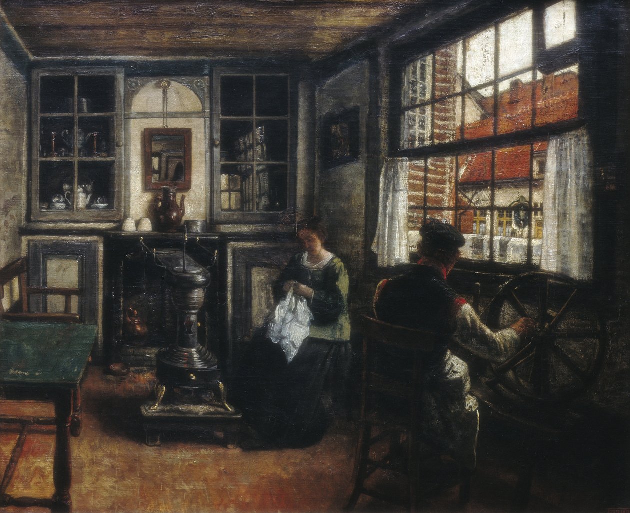 La filatrice da Henri de Braekeleer