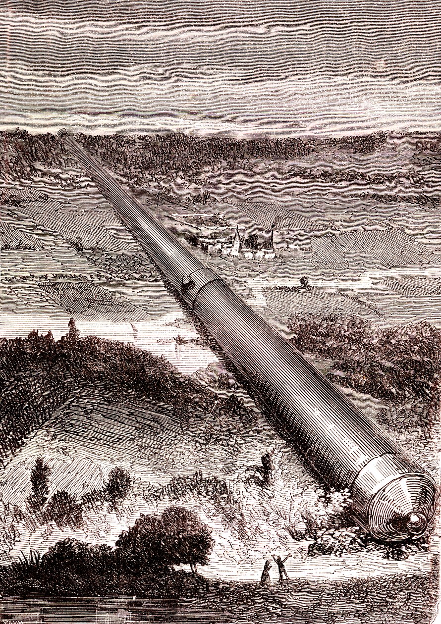 Il cannone spaziale gigante di J. T. Maston, "Dalla Terra alla Luna" di Jules Verne da Henri de Montaut