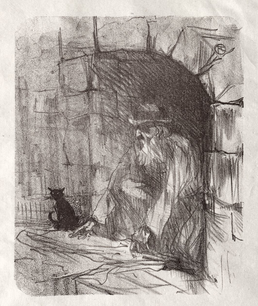 Ai piedi del Sinai: Una Retrobottega a Cracovia da Henri de Toulouse-Lautrec