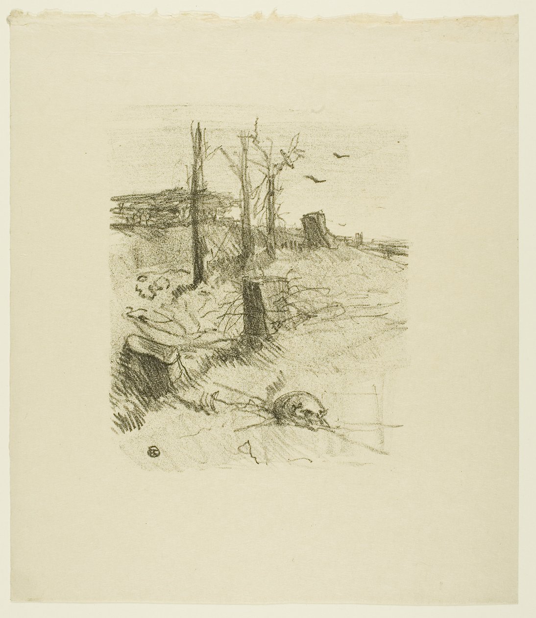 Un cimitero in Galizia, da Au Pied du Sinaï da Henri de Toulouse-Lautrec
