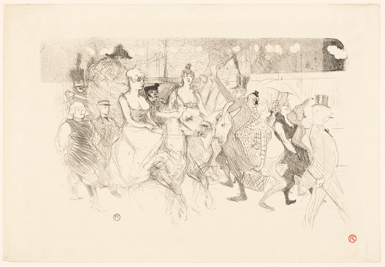 Una serata di gala al Moulin Rouge da Henri de Toulouse-Lautrec