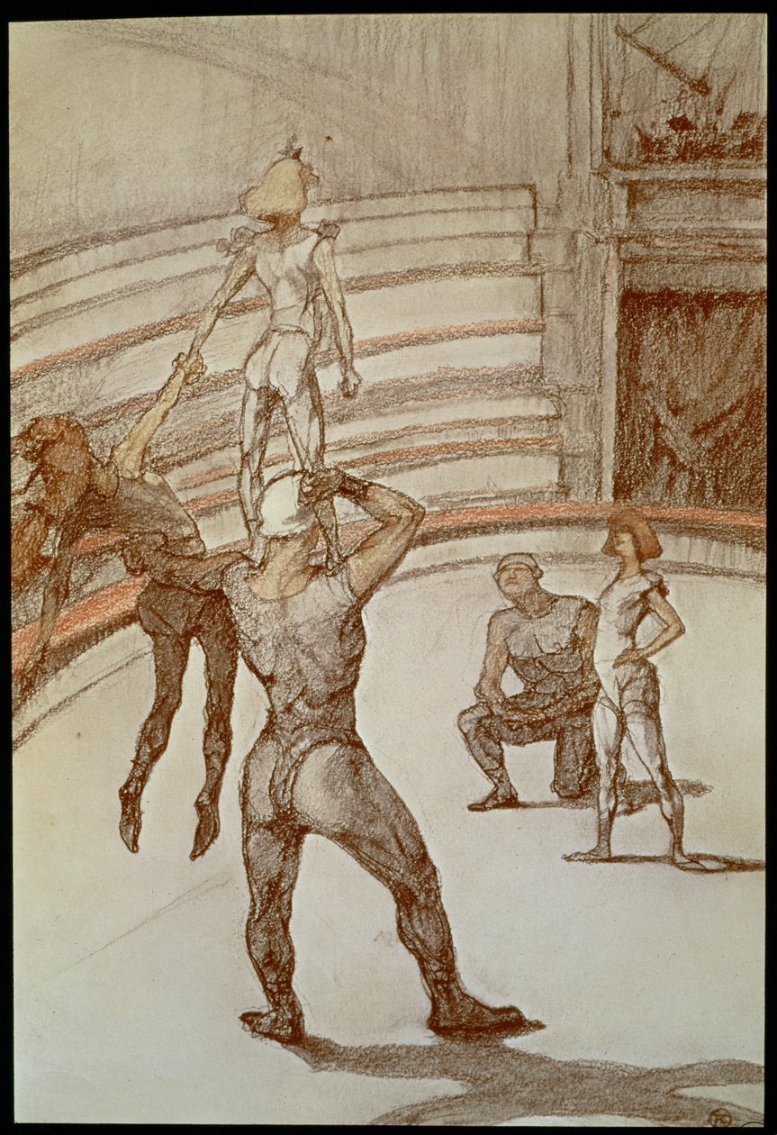 Acrobati al circo da Henri de Toulouse-Lautrec