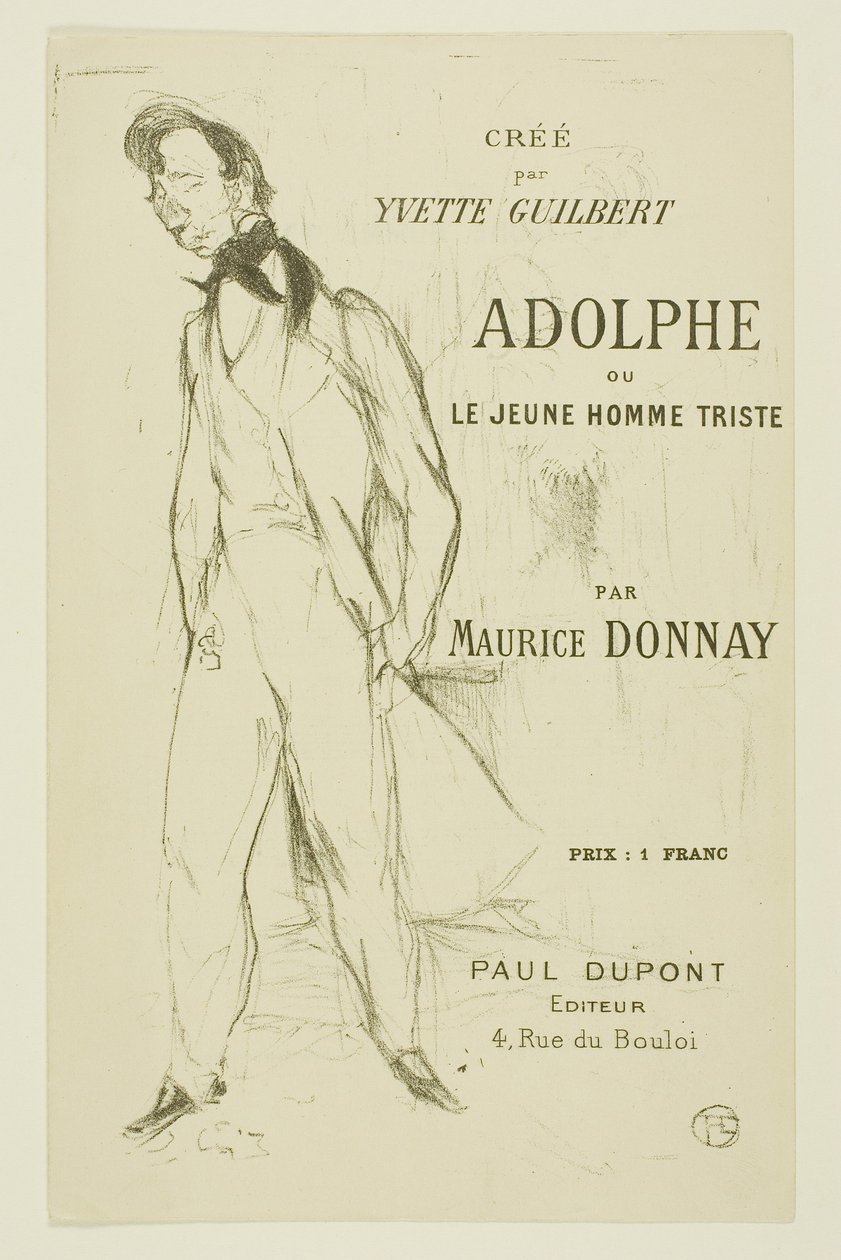 Adolphe—Il giovane triste da Henri de Toulouse-Lautrec