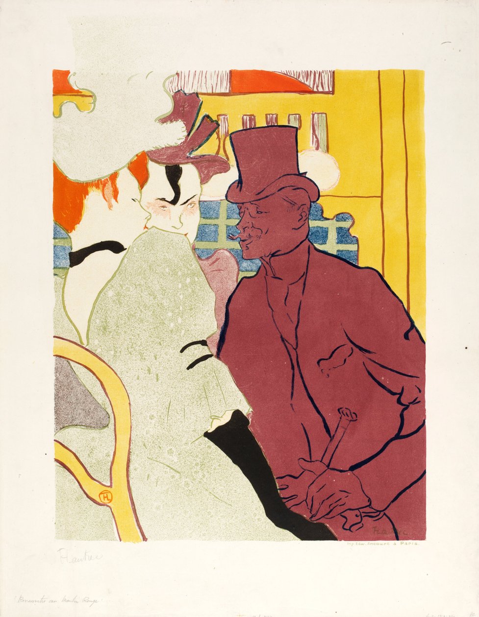 Un inglese al Moulin Rouge da Henri de Toulouse-Lautrec