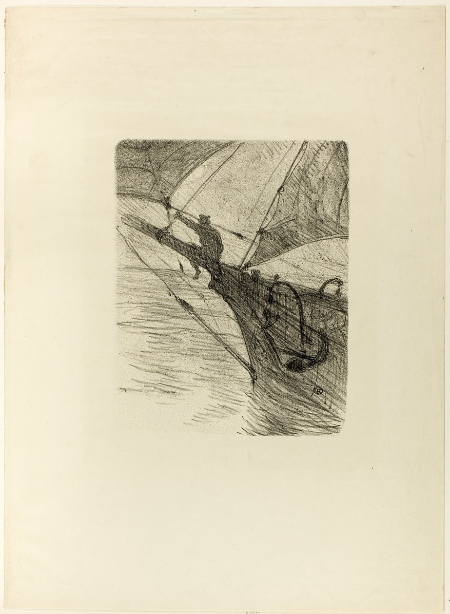 In mare di notte, da Mélodies de Désiré Dihau da Henri de Toulouse-Lautrec
