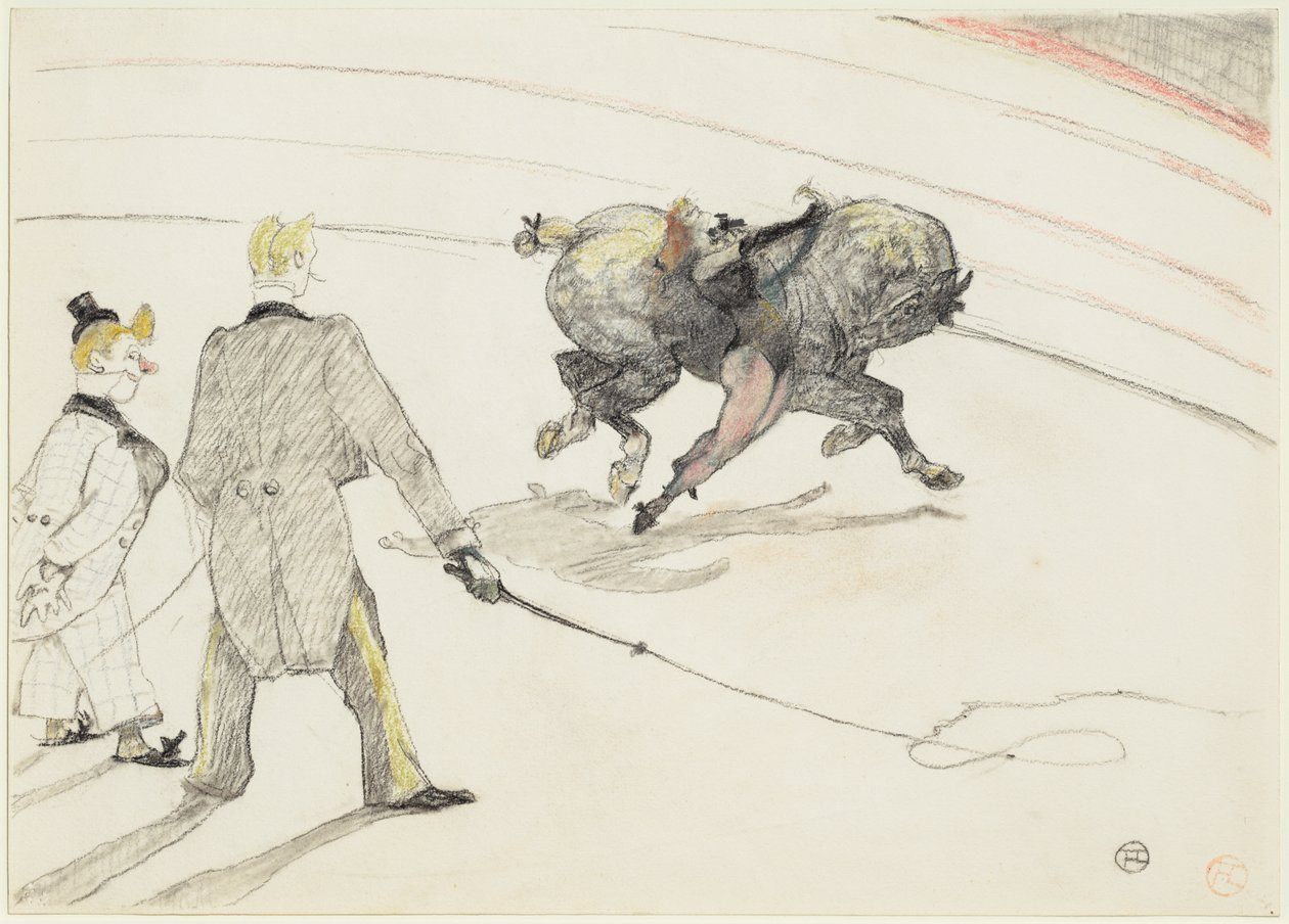 Al circo: acrobati da Henri de Toulouse-Lautrec