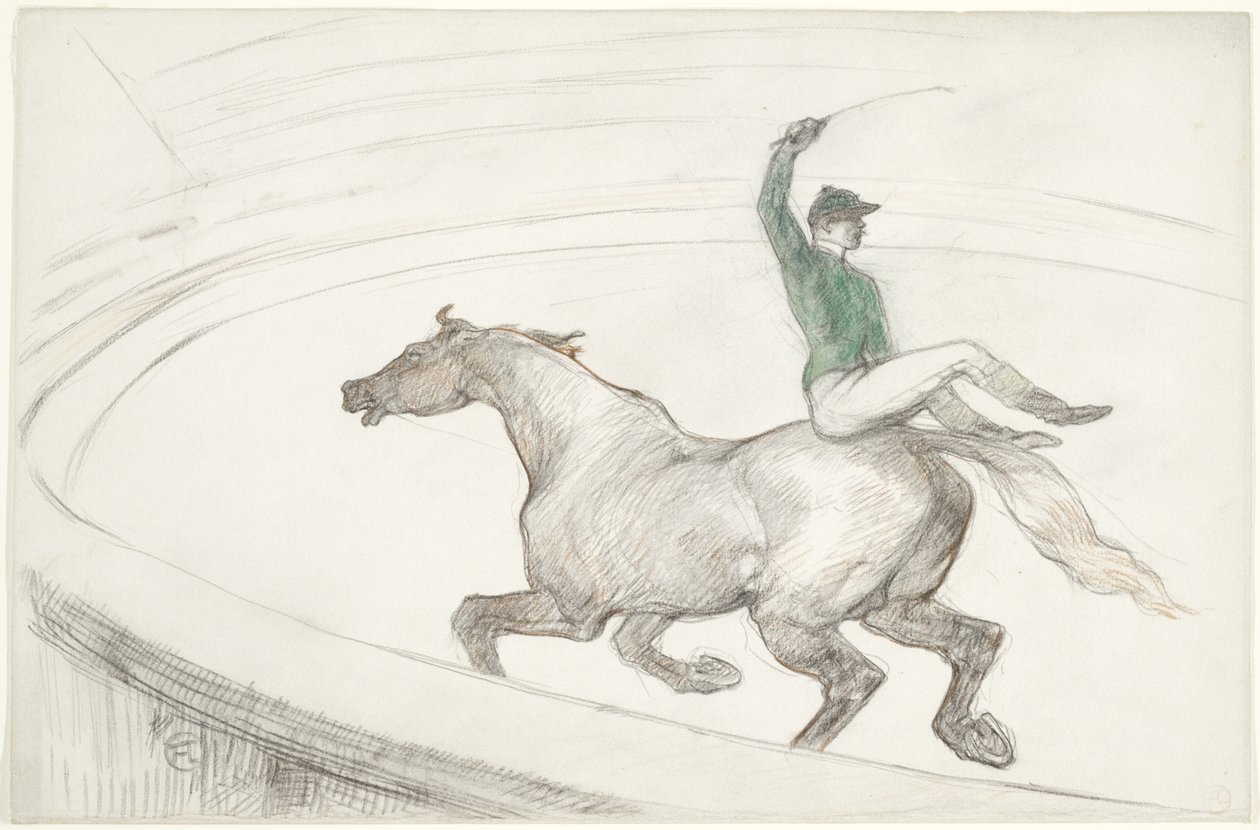 Al circo: Jockey da Henri de Toulouse Lautrec