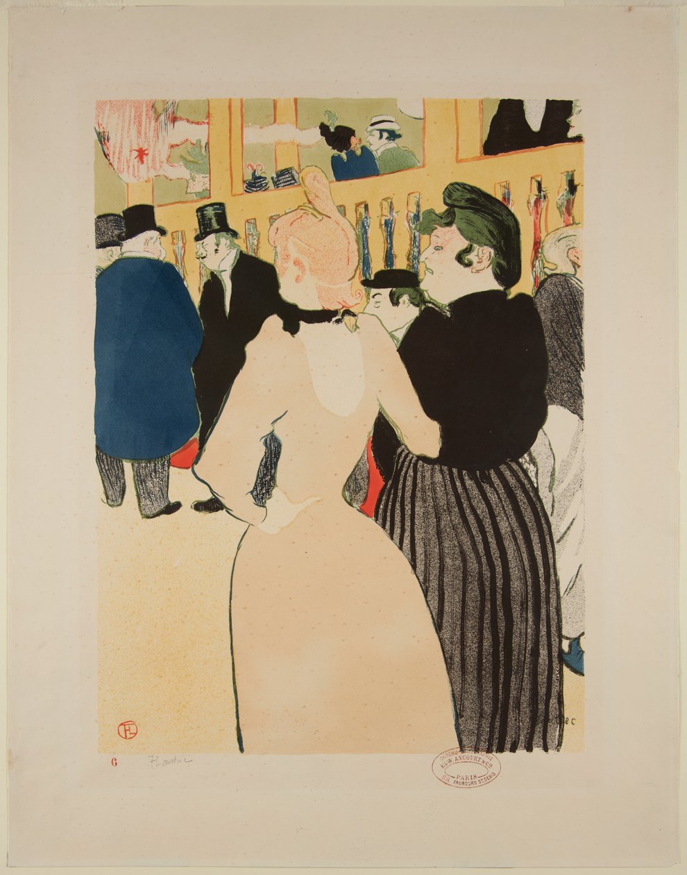 Al Moulin-Rouge: La Goulue e sua sorella da Henri de Toulouse Lautrec
