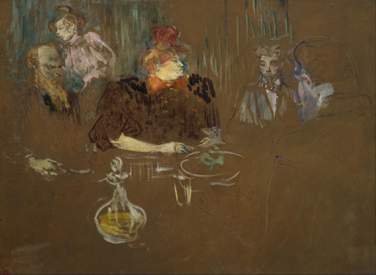 Alla tavola di Monsieur e Madame Natanson da Henri de Toulouse-Lautrec