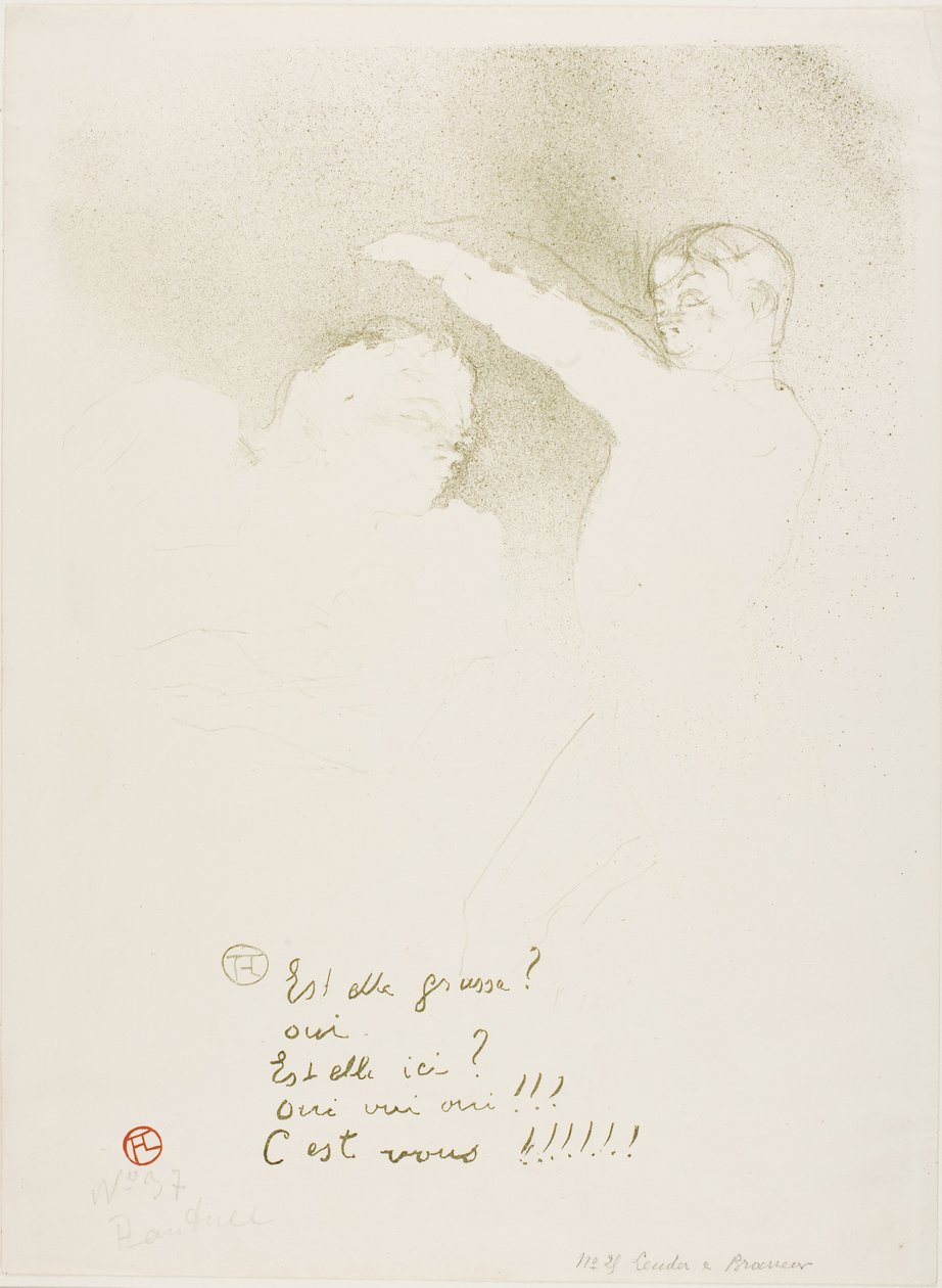 Alle Variétés: Mademoiselle Lender e Brasseur da Henri de Toulouse-Lautrec