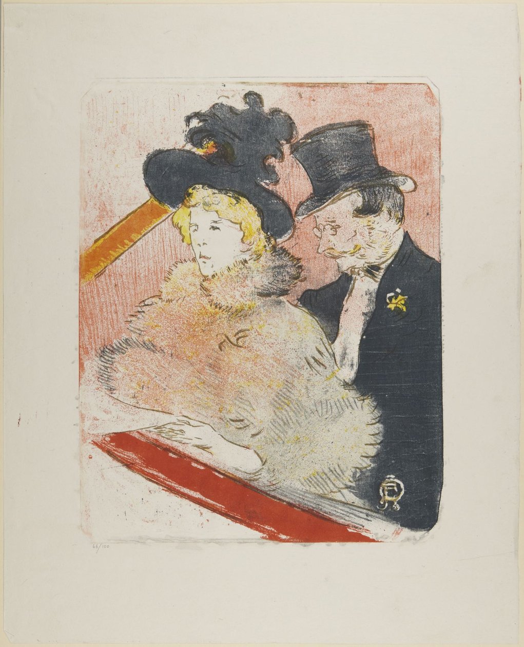 Al concerto, 1896 da Henri de Toulouse-Lautrec