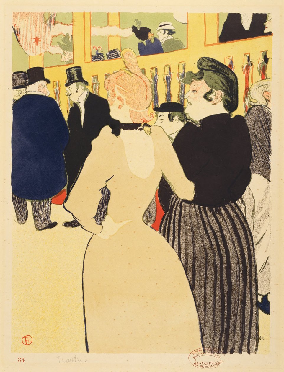 Al Moulin Rouge (La Goulue e sua sorella) da Henri de Toulouse-Lautrec