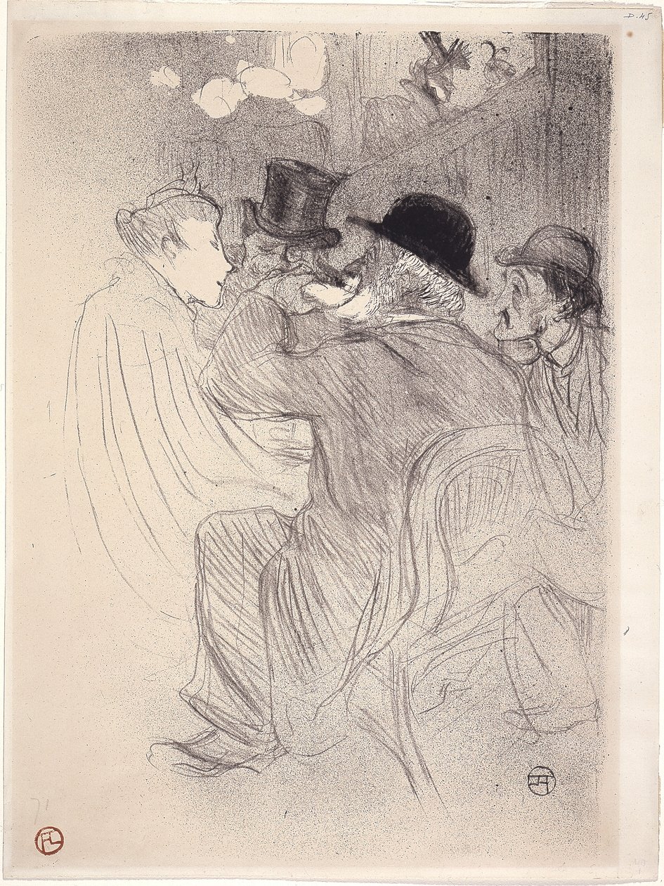 Al Moulin Rouge: Un Rude! Un Vero Rude! (1893) da Henri de Toulouse Lautrec