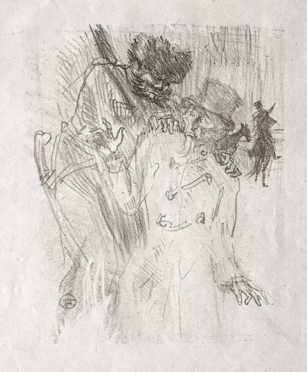Ai piedi del Sinai: Arresto di Schlomé Fuss da Henri de Toulouse-Lautrec