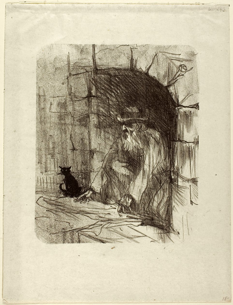 Retro di un negozio a Cracovia, da Au Pied du Sinaï da Henri de Toulouse-Lautrec