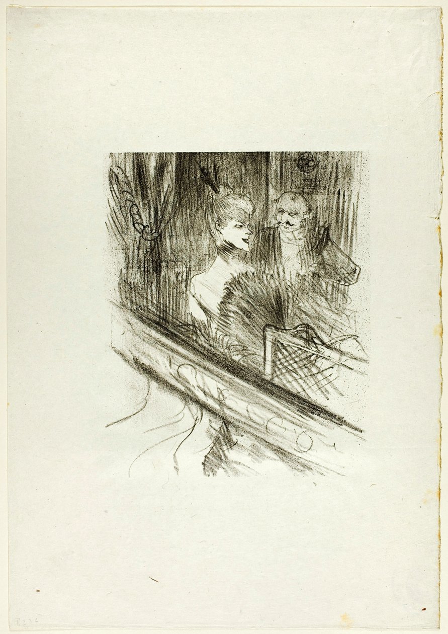 Il barone Moïse, il palco, da Au Pied du Sinaï da Henri de Toulouse-Lautrec