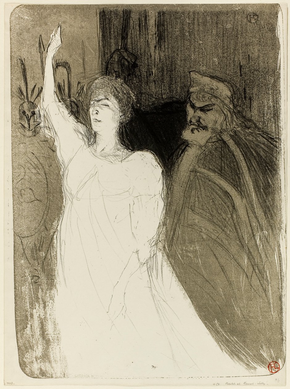 Bartet e Mounet-Sully, in Antigone da Henri de Toulouse-Lautrec