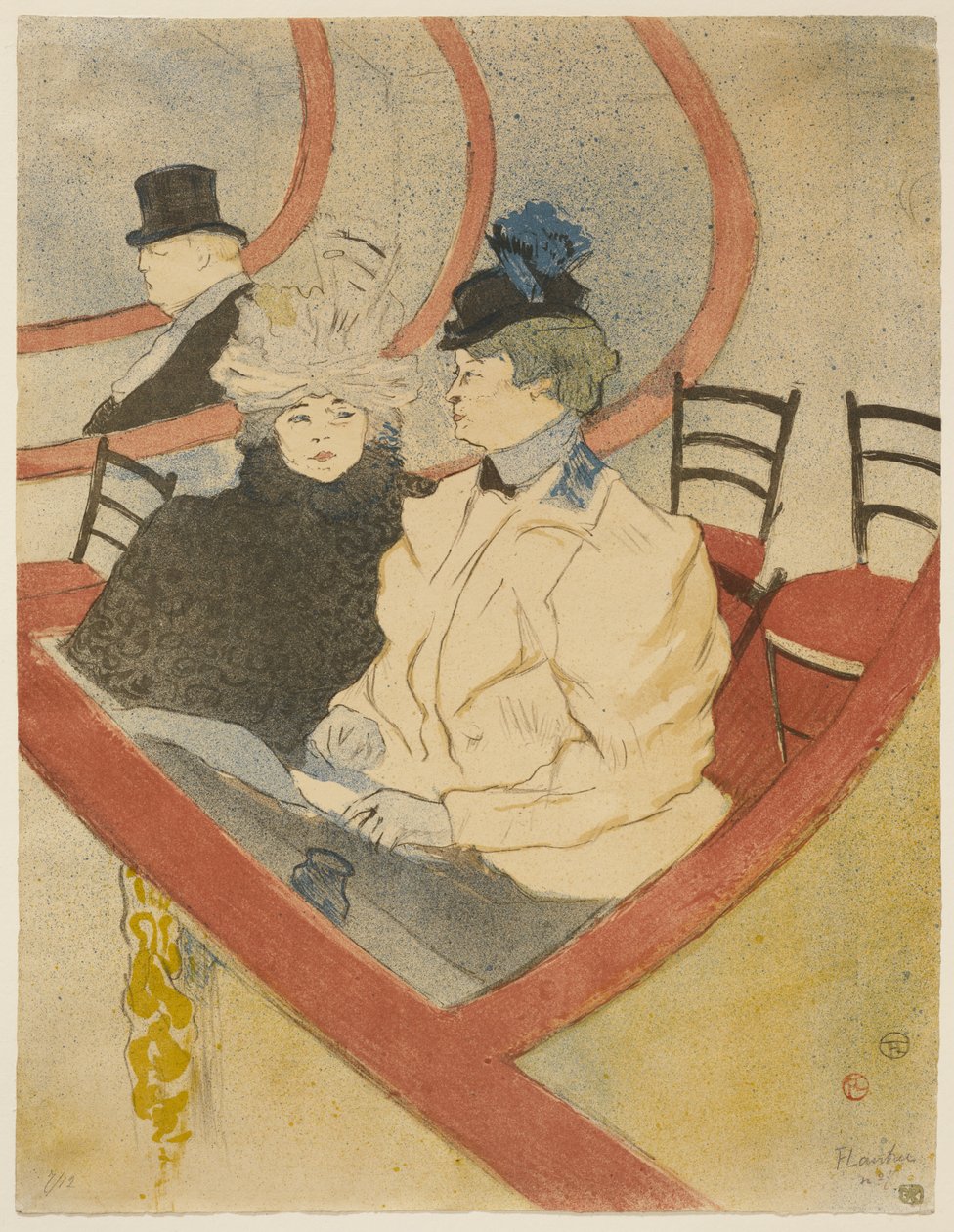 Palco nel primo ordine da Henri de Toulouse-Lautrec