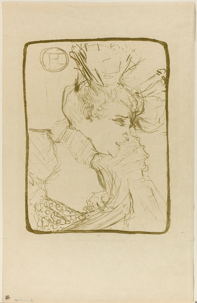 Busto di Mademoiselle Marcelle Lender da Henri de Toulouse-Lautrec