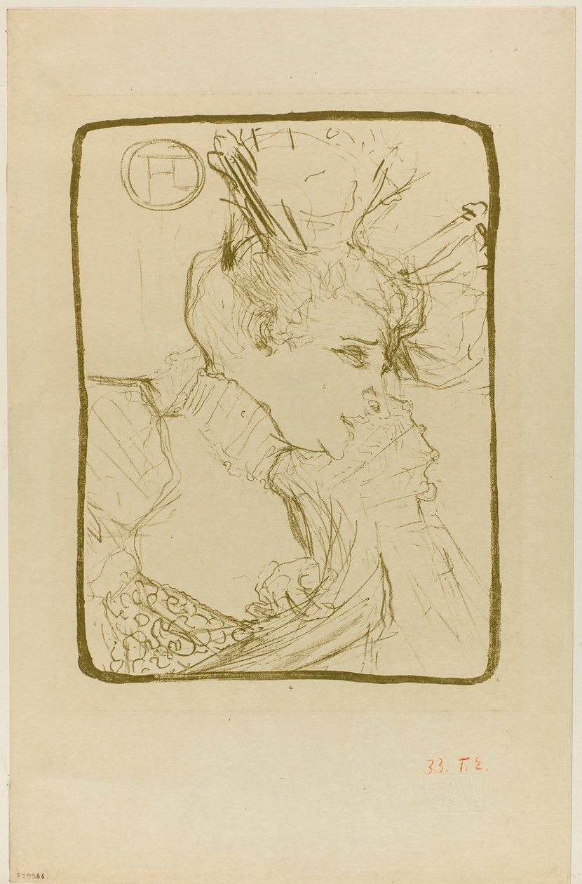 Busto di Mademoiselle Marcelle Lender da Henri de Toulouse-Lautrec