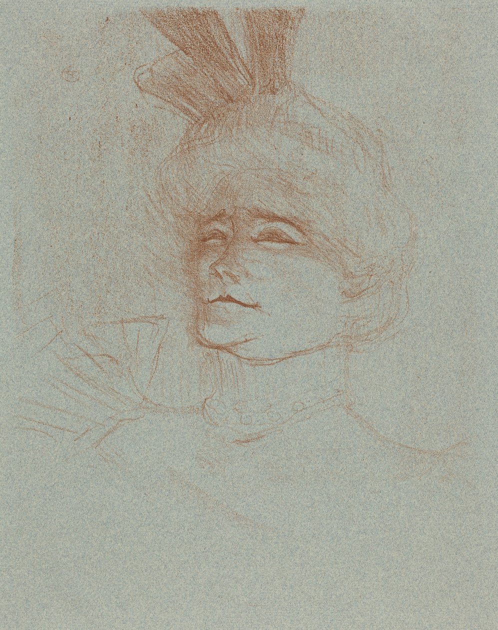 Busto di Mlle. Marcelle Lender, di tre quarti (Mlle. Marcelle Lender en buste, de trois quartes) da Henri de Toulouse-Lautrec