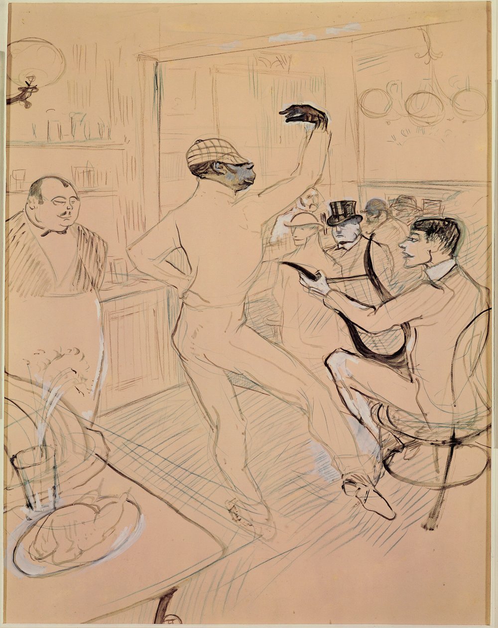 Danza del cioccolato al Bar Achille da Henri de Toulouse-Lautrec