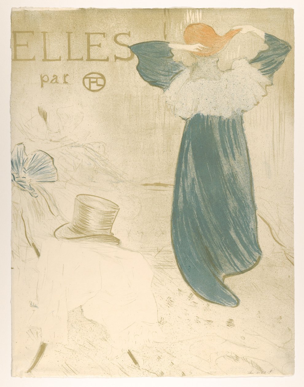 Elles (copertina del portfolio) da Henri de Toulouse-Lautrec