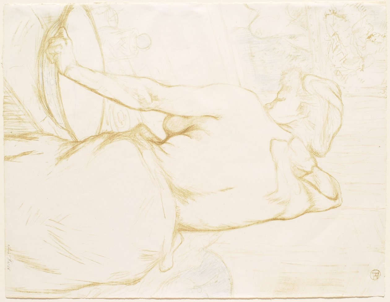 Elles: Donna che si lava - La toilette da Henri de Toulouse-Lautrec