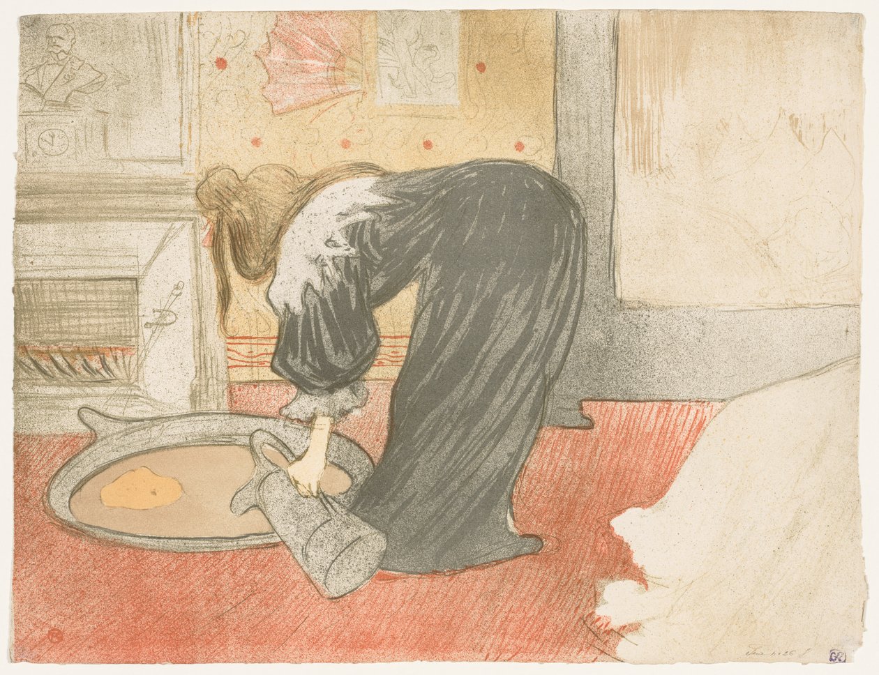 Elles: Donna nella vasca da Henri de Toulouse-Lautrec
