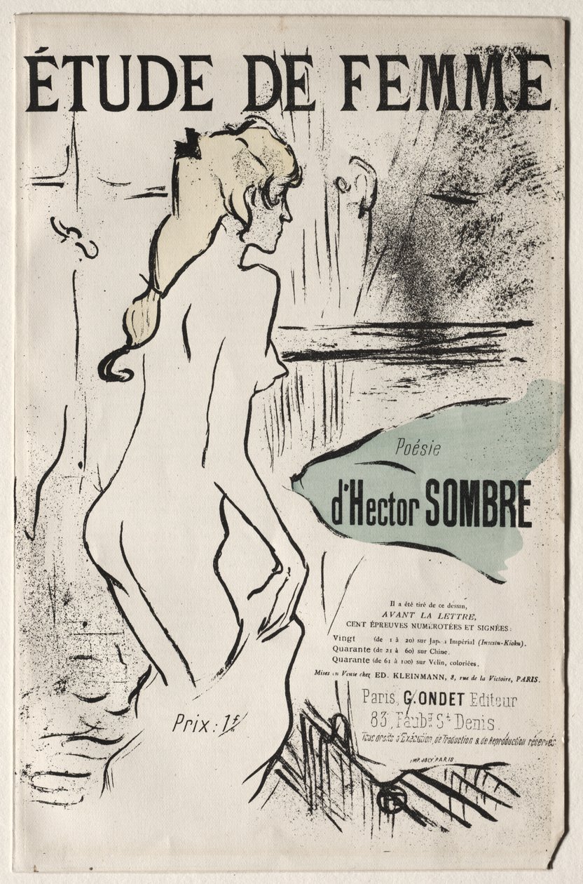 Studio di donna da Henri de Toulouse-Lautrec