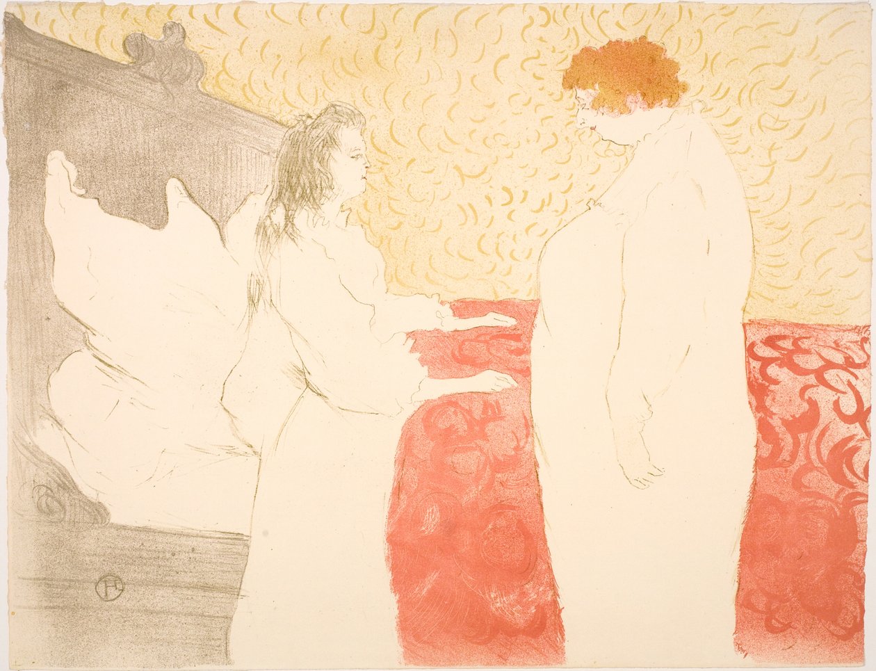 Donna a Letto, Profilo, al Piccolo Risveglio da Henri de Toulouse-Lautrec
